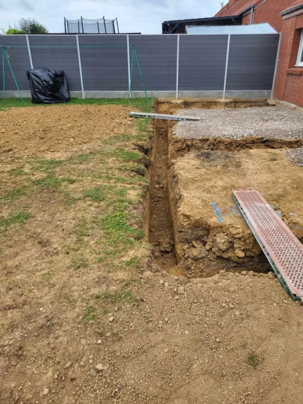 Réalisation de terrasse en béton, Hirson, ENT Lefebvre